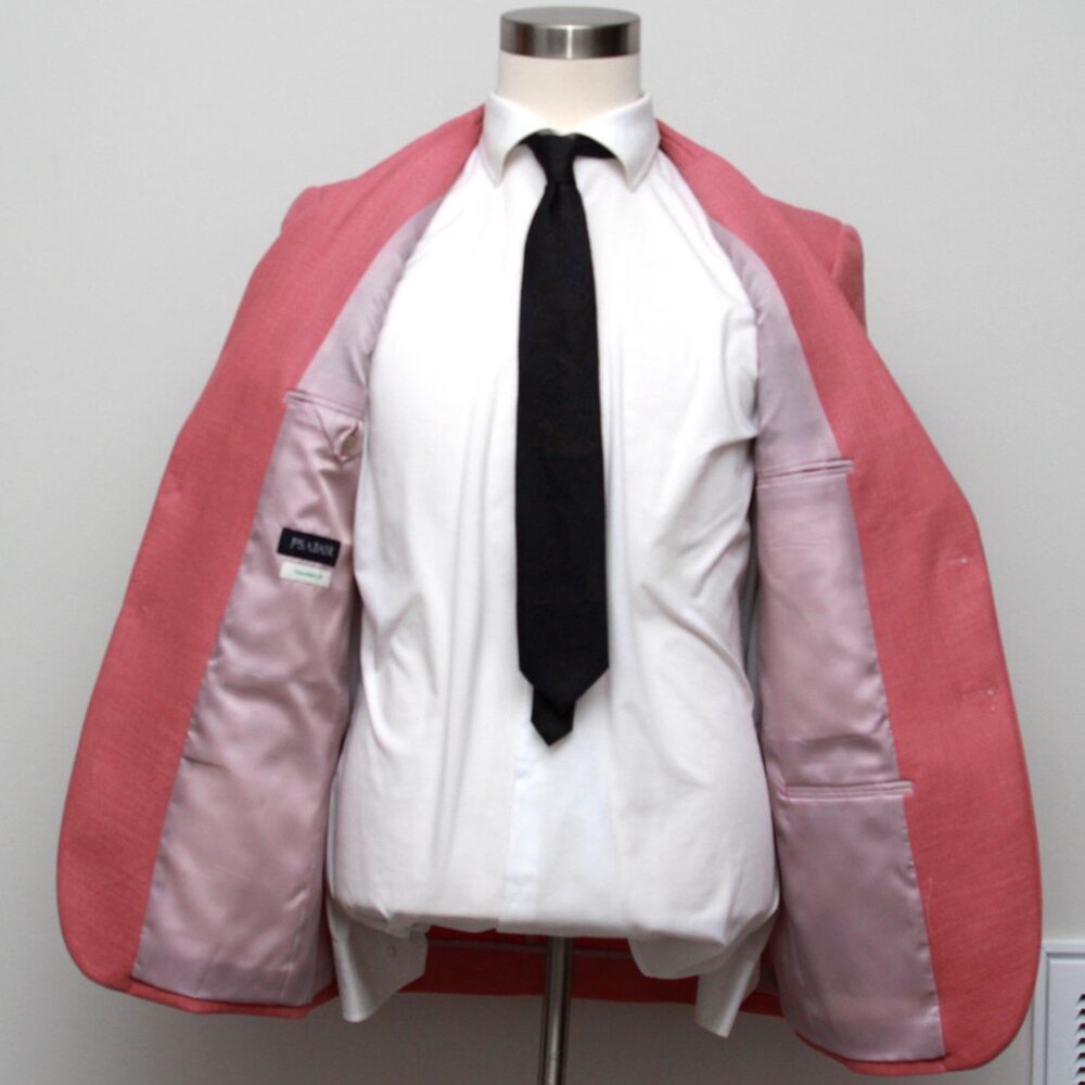 Jos A Bank Tailored Fit Sportcoat Jacket Blazer 38R Coral D120714 - Picture 7 of 10